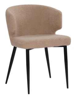 Artistiq Living Eetkamerstoelen Bouclé / Teddy|Eetkamerstoelen Met Armleuning|Eetkamerstoel Feigy Teddy, kleur Taupe