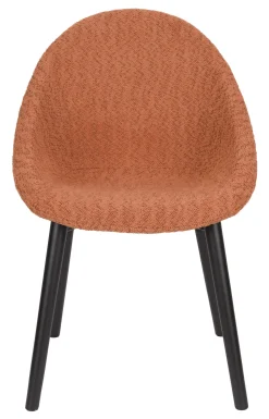 Dutchbone Eetkamerstoelen Bouclé / Teddy|Eetkamerstoelen Zonder Armleuning|Eetkamerstoel Fenna Bouclé