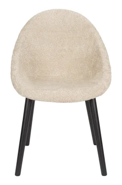 Dutchbone Eetkamerstoelen Bouclé / Teddy|Eetkamerstoelen Zonder Armleuning|Eetkamerstoel Fenna Bouclé