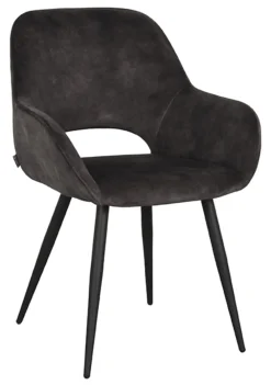 LABEL51 Eetkamerstoelen Velvet / Fluweel|Eetkamerstoelen Met Armleuning|Eetkamerstoel Fer Velvet