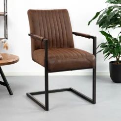 Tower Living Eetkamerstoelen Met Armleuning|Eetkamerstoel Ferro met armleuning