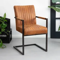 Tower Living Eetkamerstoelen Met Armleuning|Eetkamerstoel Ferro met armleuning