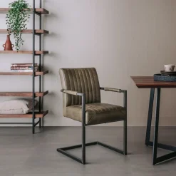 Tower Living Eetkamerstoelen Met Armleuning|Eetkamerstoel Ferro met armleuning