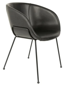 Zuiver Eetkamerstoelen Met Leer Of Kunstleer|Eetkamerstoelen Met Armleuning|Eetkamerstoel Feston PU leder