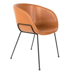 Zuiver Eetkamerstoelen Met Leer Of Kunstleer|Eetkamerstoelen Met Armleuning|Eetkamerstoel Feston PU leder