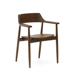 Kave Home Eetkamerstoelen Met Armleuning|Eetkamerstoel Fondes Eikenhout