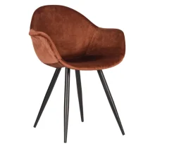 LABEL51 Eetkamerstoelen Velvet / Fluweel|Beige Eetkamerstoelen|Eetkamerstoel Forli Velvet