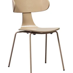 WOOOD Beige Eetkamerstoelen|Eetkamerstoelen Zonder Armleuning|Eetkamerstoel Form Essen, kleur Zand
