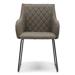 Rivièra Maison Eetkamerstoelen Met Armleuning|Eetkamerstoel Frisco Drive Belgium Weave, kleur Dark Taupe