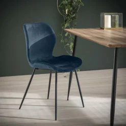 LifestyleFurn Beige Eetkamerstoelen|Eetkamerstoelen Zonder Armleuning|Eetkamerstoel Gael Velvet