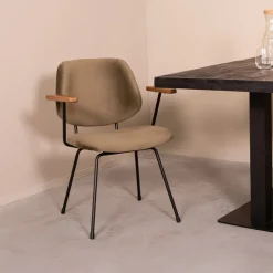 LABEL51 Eetkamerstoelen Velvet / Fluweel|Eetkamerstoelen Met Armleuning|Eetkamerstoel Gastron Velvet