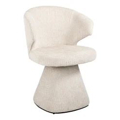 Richmond Interiors Chenille Eetkamerstoelen|Beige Eetkamerstoelen|Eetkamerstoel Gatsbi Chenille