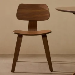 Kave Home Eetkamerstoelen Zonder Armleuning|Eetkamerstoel Gena Rubberhout