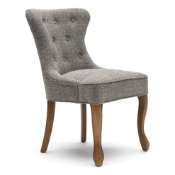 Rivièra Maison Chenille Eetkamerstoelen|Eetkamerstoelen Zonder Armleuning|Eetkamerstoel George Chenille Jacquard, kleur Bright Taupe