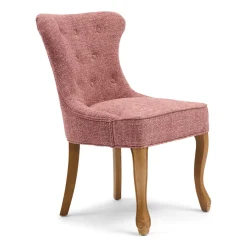 Rivièra Maison Chenille Eetkamerstoelen|Eetkamerstoelen Zonder Armleuning|Eetkamerstoel George Chenille Jacquard, kleur Coral Pink