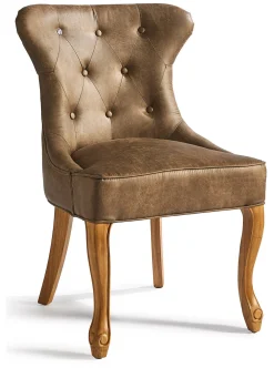 Rivièra Maison Eetkamerstoelen Met Leer Of Kunstleer|Eetkamerstoelen Zonder Armleuning|Eetkamerstoel George Pellini