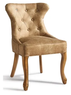 Rivièra Maison Eetkamerstoelen Met Leer Of Kunstleer|Eetkamerstoelen Zonder Armleuning|Eetkamerstoel George Pellini