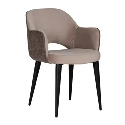 Richmond Interiors Eetkamerstoelen Velvet / Fluweel|Eetkamerstoelen Met Armleuning|Eetkamerstoel Giovanna Velvet Khaki