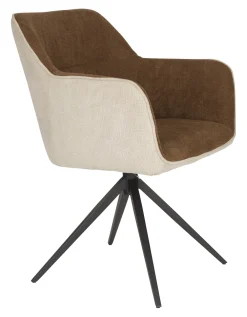 ZILT Eetkamerstoelen Met Armleuning|Eetkamerstoel Hasani Geweven