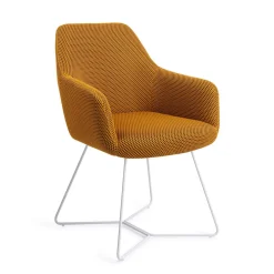 Jesper Home Eetkamerstoelen Met Armleuning|Eetkamerstoel Hiroo Beehive White