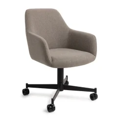 Jesper Home Beige Eetkamerstoelen|Eetkamerstoelen Met Armleuning|Eetkamerstoel Hiroo Caster Black