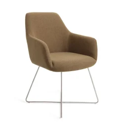 Jesper Home Eetkamerstoelen Met Armleuning|Eetkamerstoel Hiroo Cross Steel