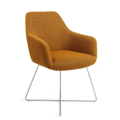 Jesper Home Eetkamerstoelen Met Armleuning|Eetkamerstoel Hiroo Cross Steel