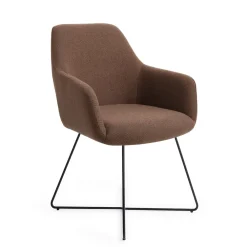 Jesper Home Eetkamerstoelen Met Armleuning|Eetkamerstoel Hiroo Cross Black
