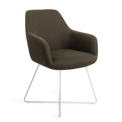 Jesper Home Eetkamerstoelen Met Armleuning|Eetkamerstoel Hiroo Cross White