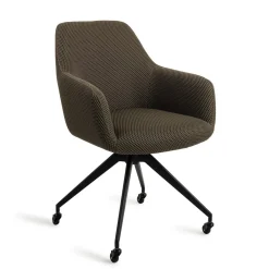 Jesper Home Beige Eetkamerstoelen|Eetkamerstoelen Met Armleuning|Eetkamerstoel Hiroo Glide Black