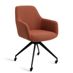 Jesper Home Beige Eetkamerstoelen|Eetkamerstoelen Met Armleuning|Eetkamerstoel Hiroo Glide Black