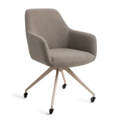 Jesper Home Beige Eetkamerstoelen|Eetkamerstoelen Met Armleuning|Eetkamerstoel Hiroo Glide Beige