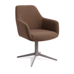 Jesper Home Draaibare Eetkamerstoelen|Eetkamerstoelen Met Armleuning|Eetkamerstoel Hiroo Quad Grey