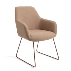 Jesper Home Beige Eetkamerstoelen|Eetkamerstoelen Met Armleuning|Eetkamerstoel Hiroo Slide Rose