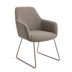 Jesper Home Beige Eetkamerstoelen|Eetkamerstoelen Met Armleuning|Eetkamerstoel Hiroo Slide Rose