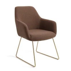 Jesper Home Eetkamerstoelen Met Armleuning|Eetkamerstoel Hiroo Slide Gold