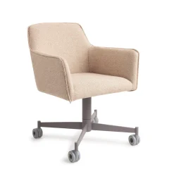 Jesper Home Beige Eetkamerstoelen|Eetkamerstoelen Met Armleuning|Eetkamerstoel Hofu Caster Grey