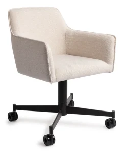 Jesper Home Beige Eetkamerstoelen|Eetkamerstoelen Met Armleuning|Eetkamerstoel Hofu Caster Black