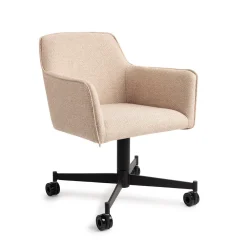 Jesper Home Beige Eetkamerstoelen|Eetkamerstoelen Met Armleuning|Eetkamerstoel Hofu Caster Black