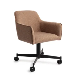 Jesper Home Beige Eetkamerstoelen|Eetkamerstoelen Met Armleuning|Eetkamerstoel Hofu Caster Black
