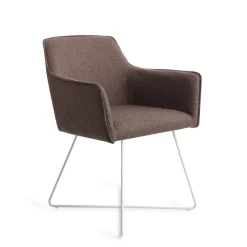 Jesper Home Beige Eetkamerstoelen|Eetkamerstoelen Met Armleuning|Eetkamerstoel Hofu Cross White