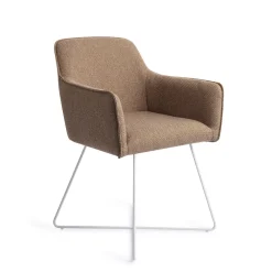 Jesper Home Beige Eetkamerstoelen|Eetkamerstoelen Met Armleuning|Eetkamerstoel Hofu Cross White