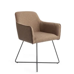 Jesper Home Beige Eetkamerstoelen|Eetkamerstoelen Met Armleuning|Eetkamerstoel Hofu Cross Black