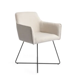 Jesper Home Beige Eetkamerstoelen|Eetkamerstoelen Met Armleuning|Eetkamerstoel Hofu Cross Black