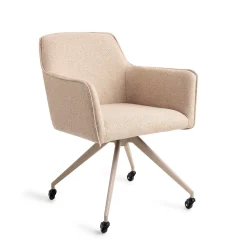 Jesper Home Beige Eetkamerstoelen|Eetkamerstoelen Met Armleuning|Eetkamerstoel Hofu Glide Beige