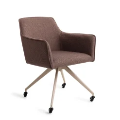 Jesper Home Beige Eetkamerstoelen|Eetkamerstoelen Met Armleuning|Eetkamerstoel Hofu Glide Beige