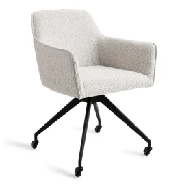Jesper Home Beige Eetkamerstoelen|Eetkamerstoelen Met Armleuning|Eetkamerstoel Hofu Glide Black
