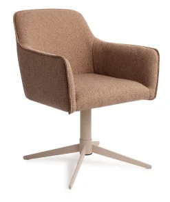 Jesper Home Draaibare Eetkamerstoelen|Eetkamerstoelen Met Armleuning|Eetkamerstoel Hofu Quad Beige