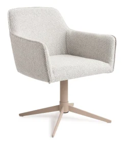 Jesper Home Draaibare Eetkamerstoelen|Eetkamerstoelen Met Armleuning|Eetkamerstoel Hofu Quad Beige