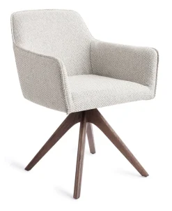 Jesper Home Beige Eetkamerstoelen|Draaibare Eetkamerstoelen|Eetkamerstoel Hofu Revolve Oak Walnut